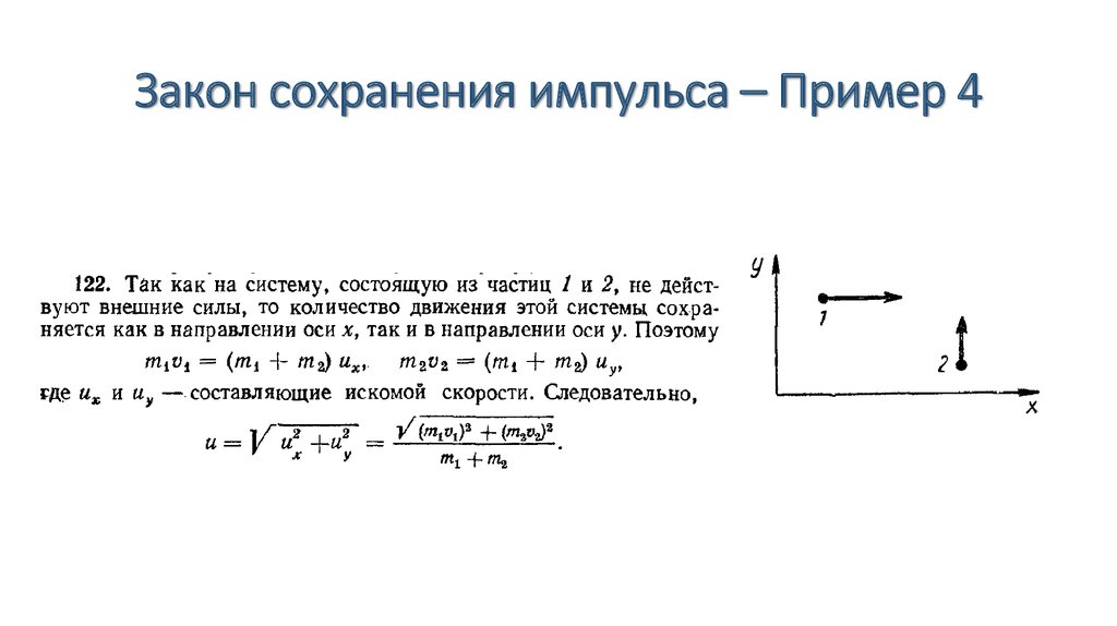 Отношение модуля импульса