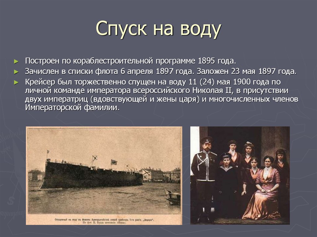 Спуск на воду