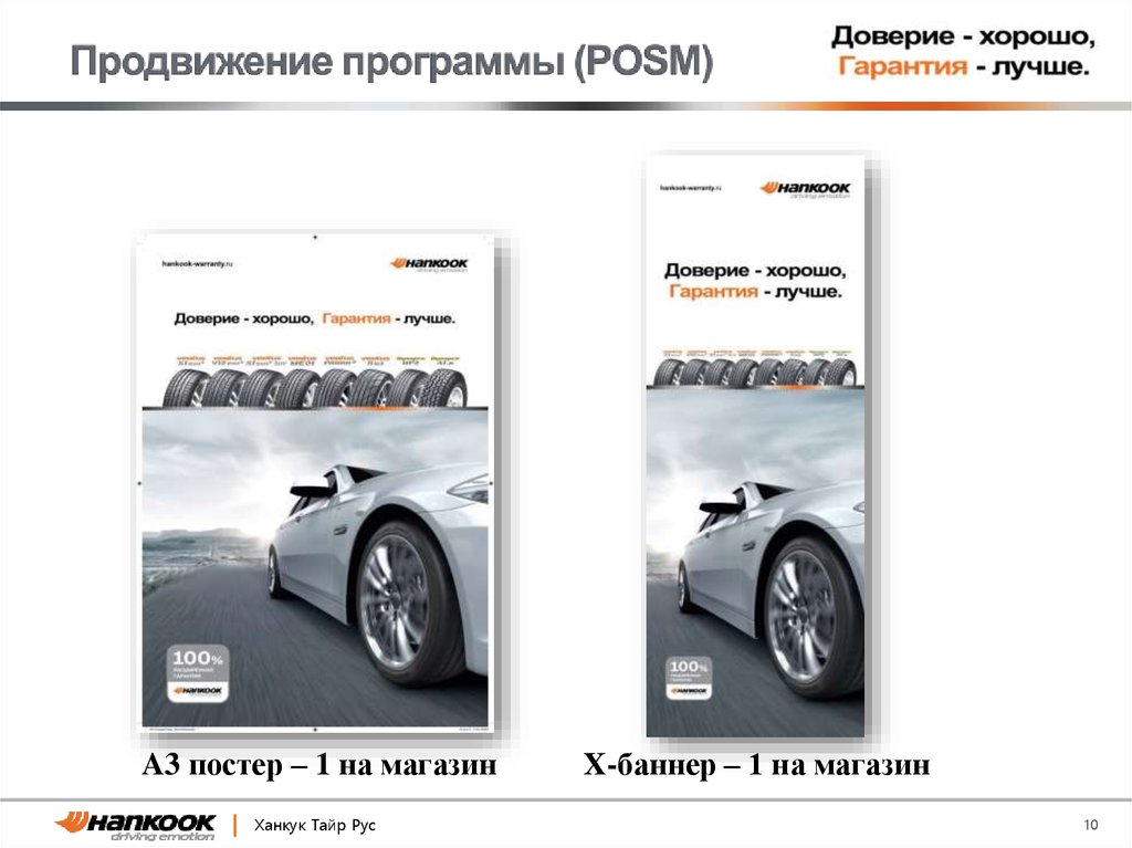 Продвижение программы (POSM)