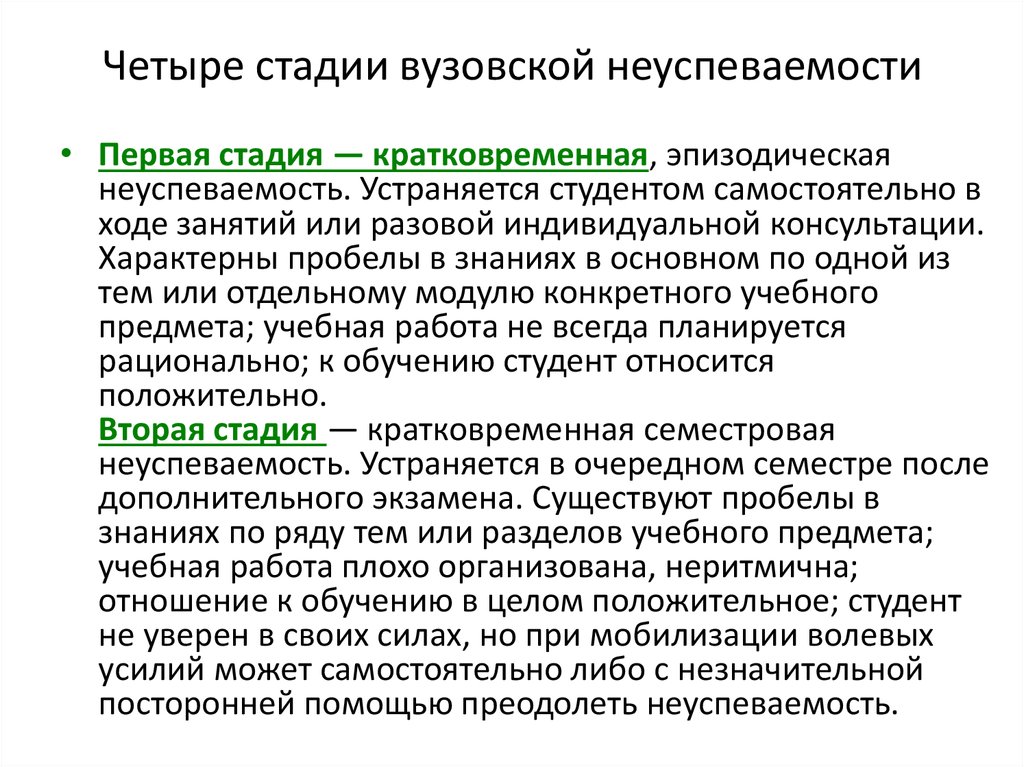 Особенности процесса обучения. Эпизодическая неуспеваемость это. Отношение к учебе студента. Этапы кратковременной рчмать. Что предполагает эпизодическая Школьная неуспеваемость?.