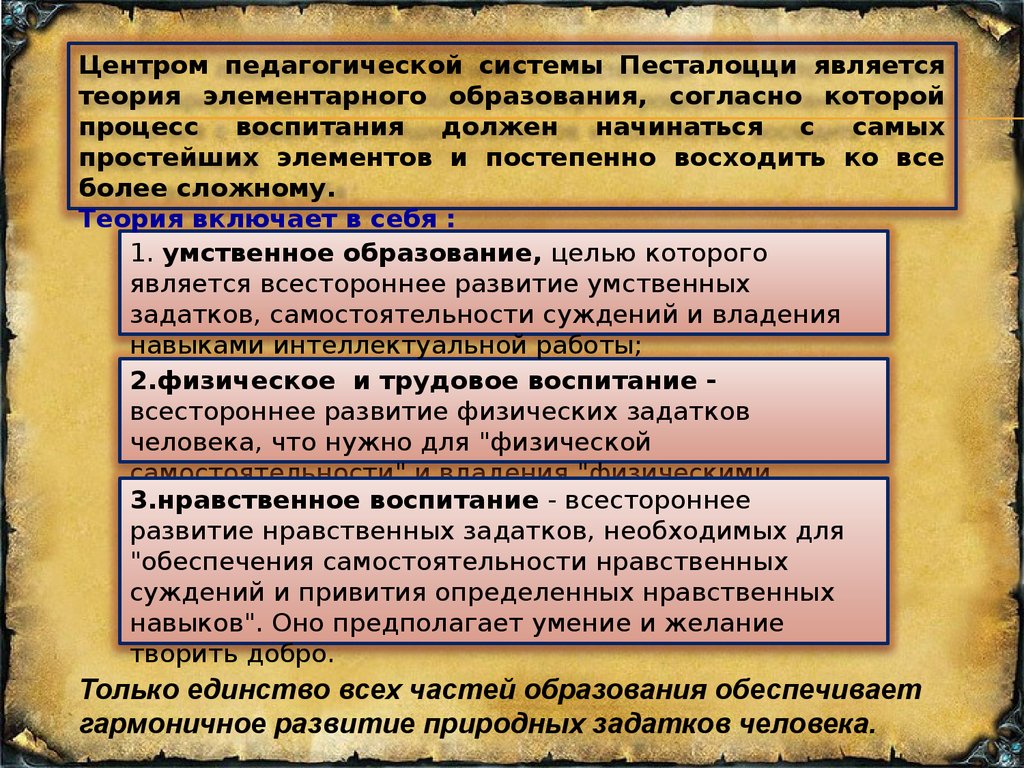 Иоганн Генрих Пестолоцци - презентация онлайн