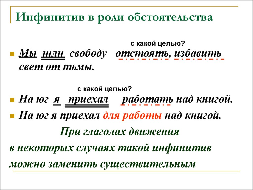 В каком предложении дополнение выражено глаголом