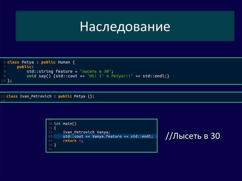 Принцип абстракции в ооп