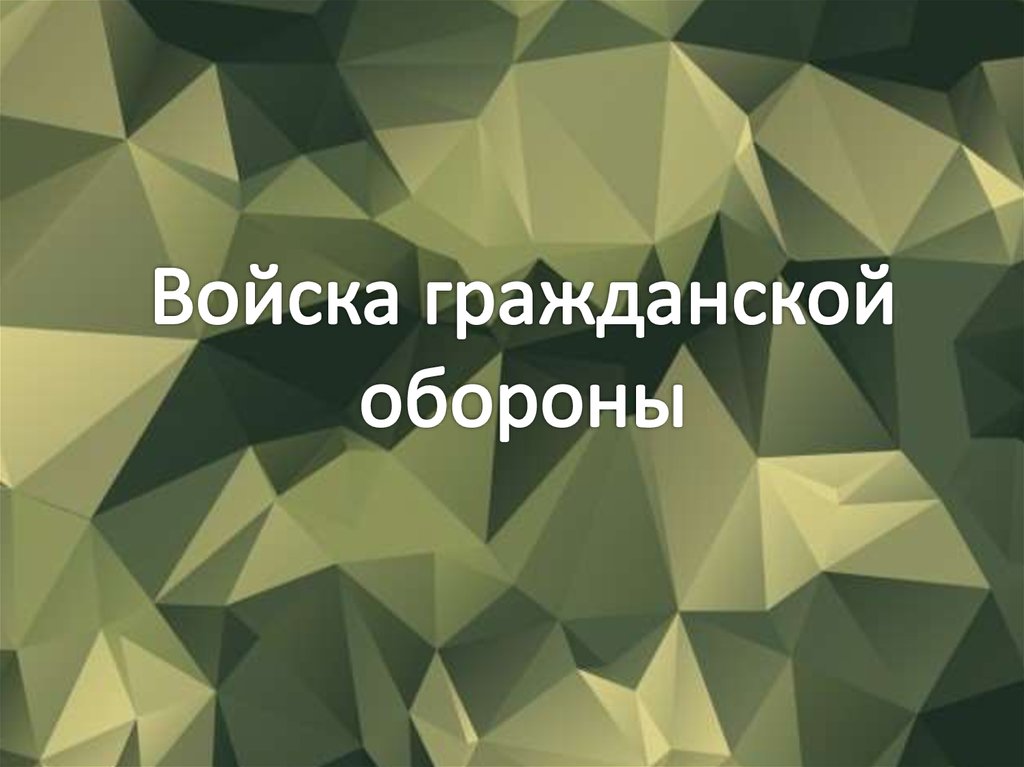 Войска гражданской обороны презентация