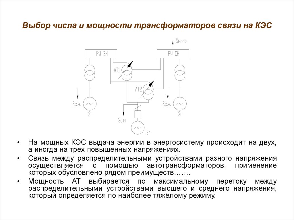 Типовые схемы мощных кэс