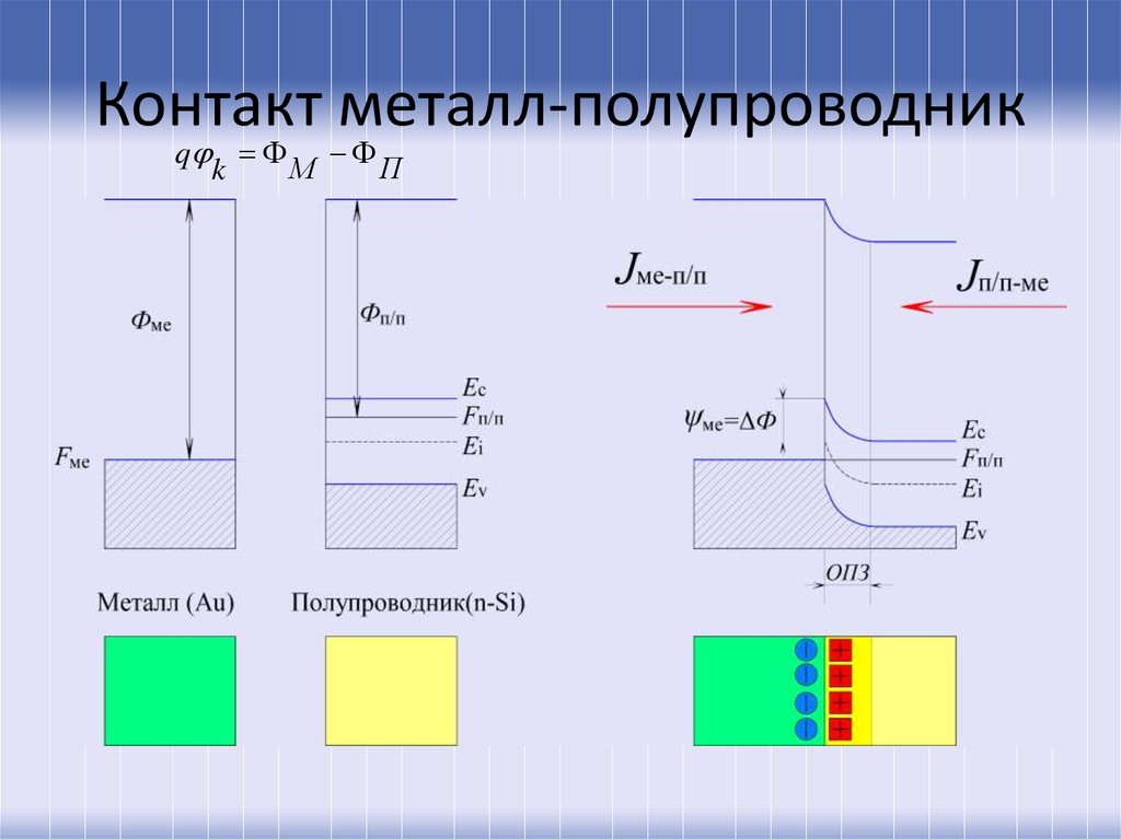 Зонная диаграмма металла