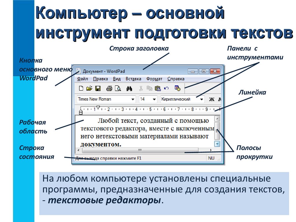 Подготовка текста