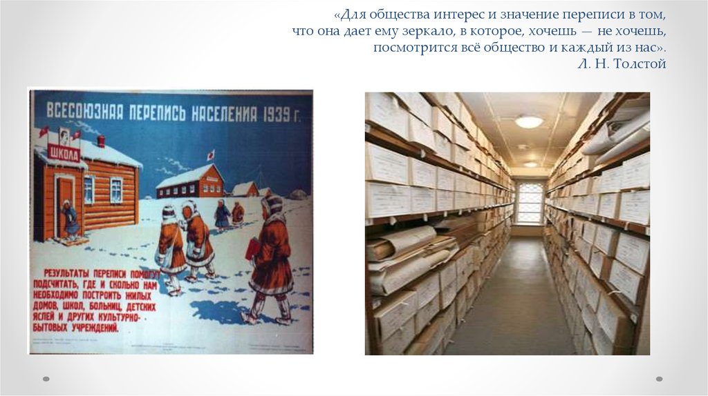 «Для общества интерес и значение переписи в том, что она дает ему зеркало, в которое, хочешь — не хочешь, посмотрится всё общество и каждый и