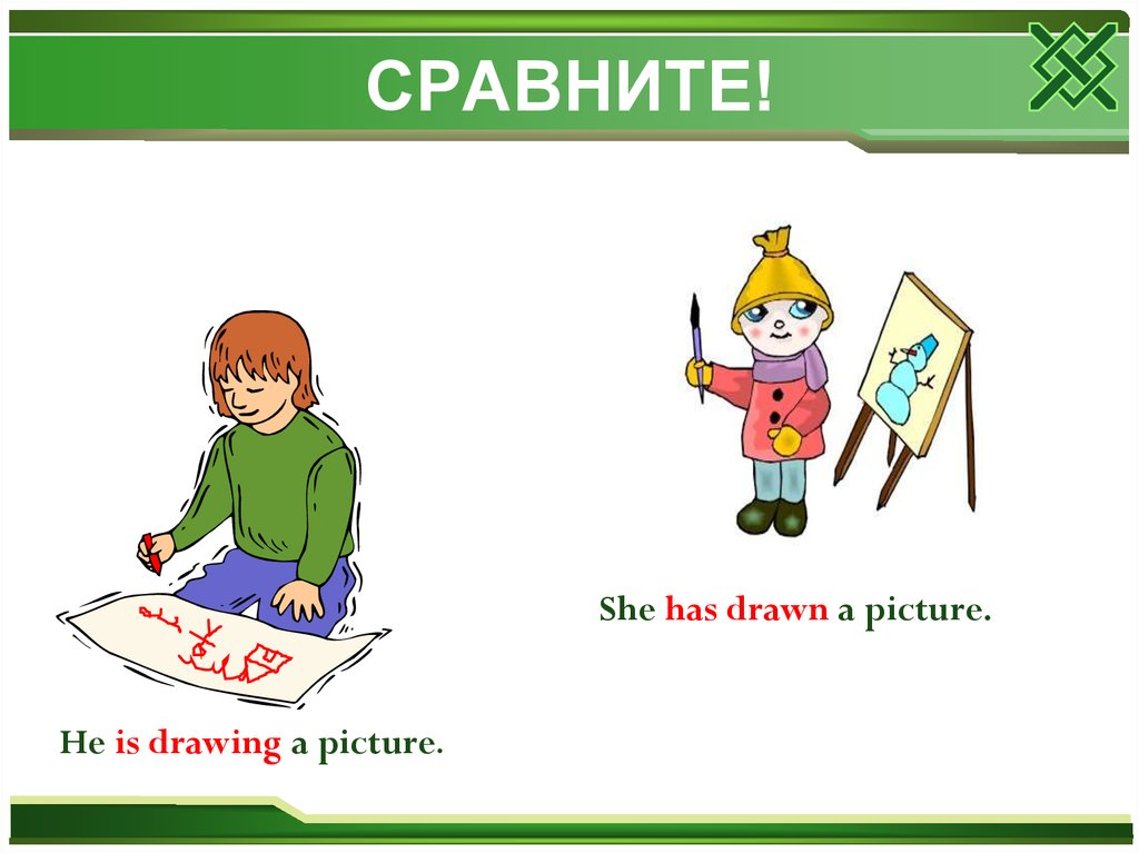 Were drawn. Present perfect в картинках. Present perfect рисунок. Present perfect для детей. Present perfect картинки для описания.