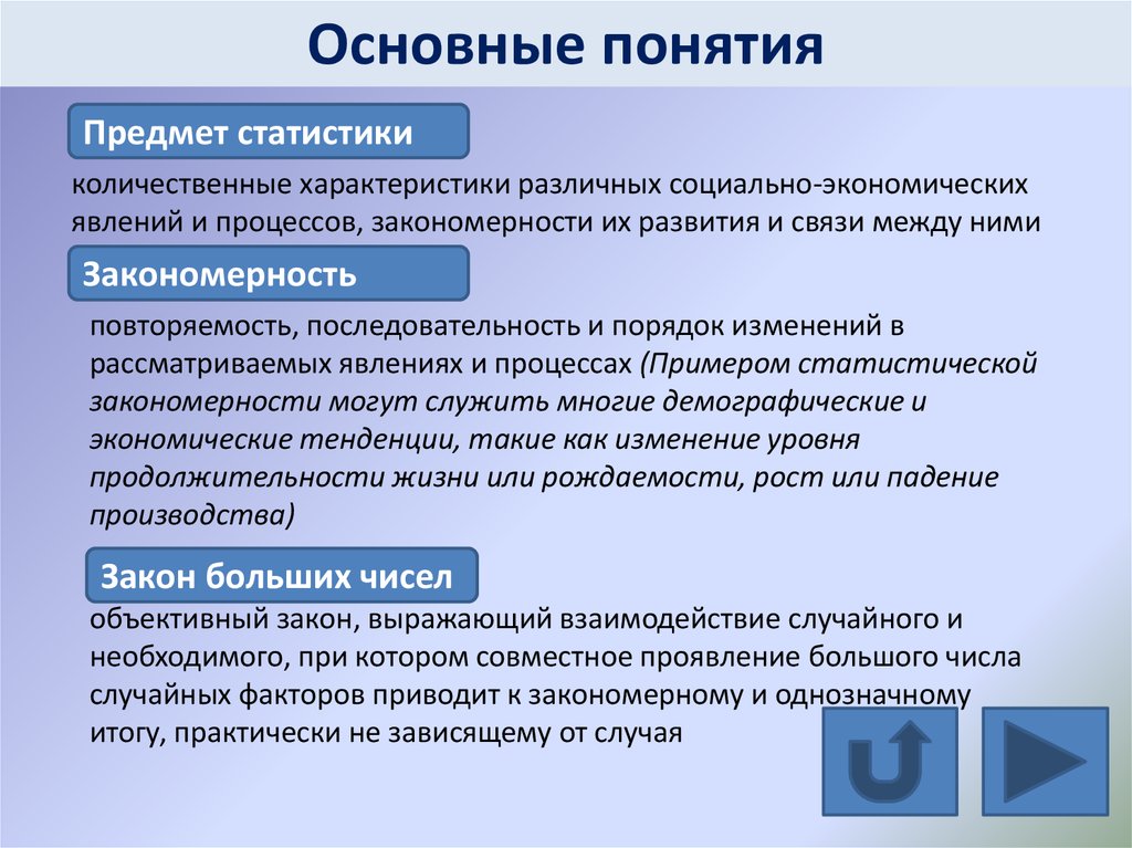 Презентация статистические характеристики