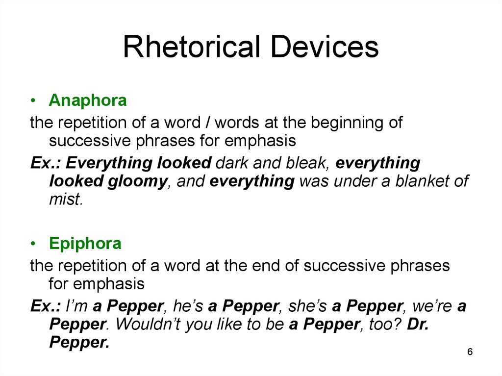 rhetorical devices used in lyrical writing