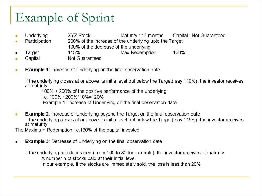 Example of Sprint