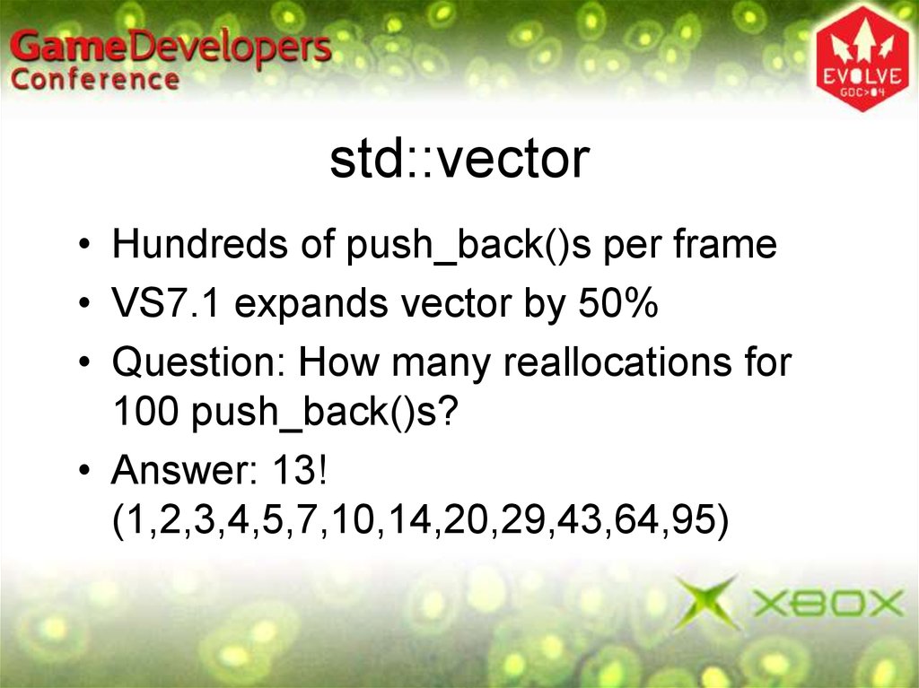 std::vector