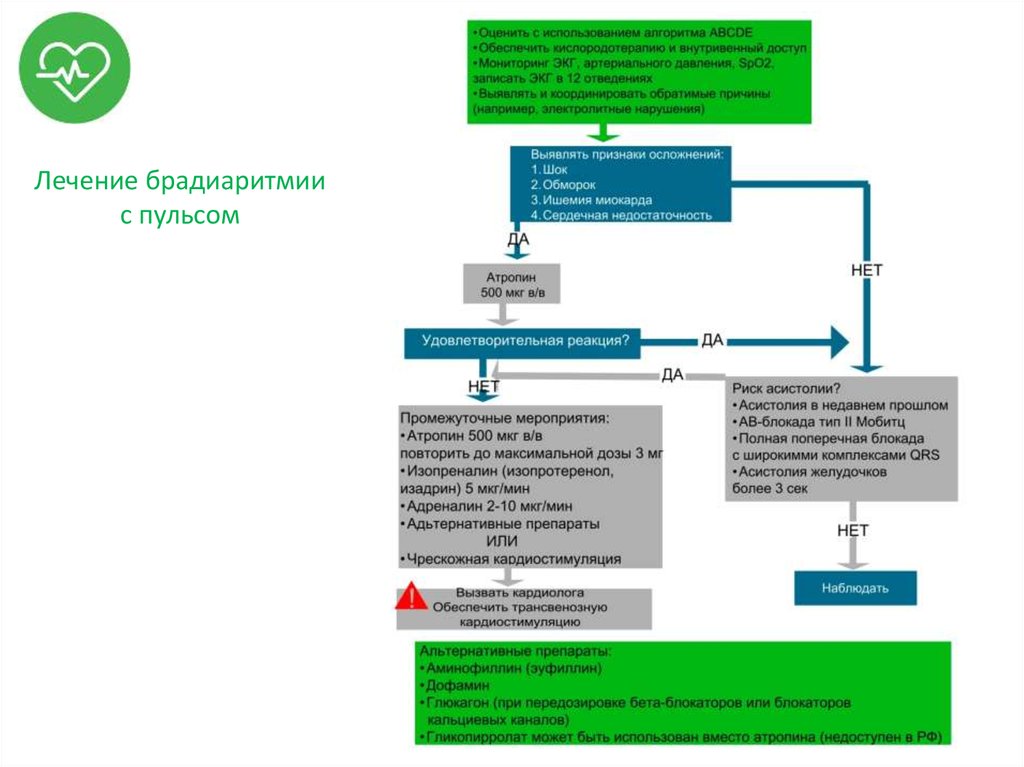 Лечение брадиаритмии с пульсом