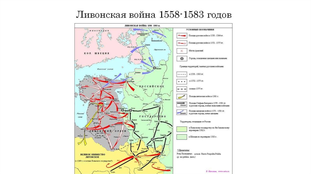 Ливонская война 1558-1583 годов