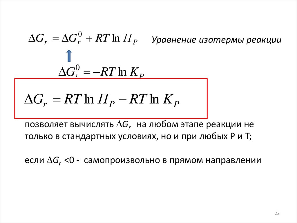 Термодинамическая химической реакции