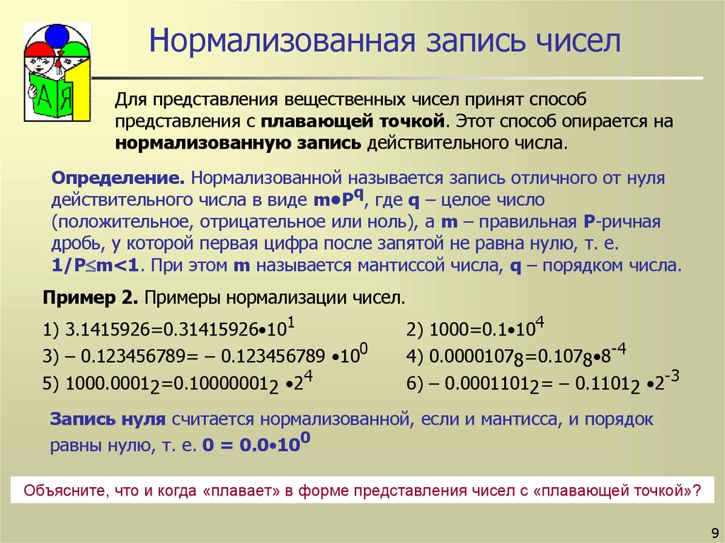 Что значит нормализованное. Нормализованная форма записи числа. Нормализованная запись вещественных чисел. Представление чисел в нормализованной форме. Экспоненциальная форма числа.