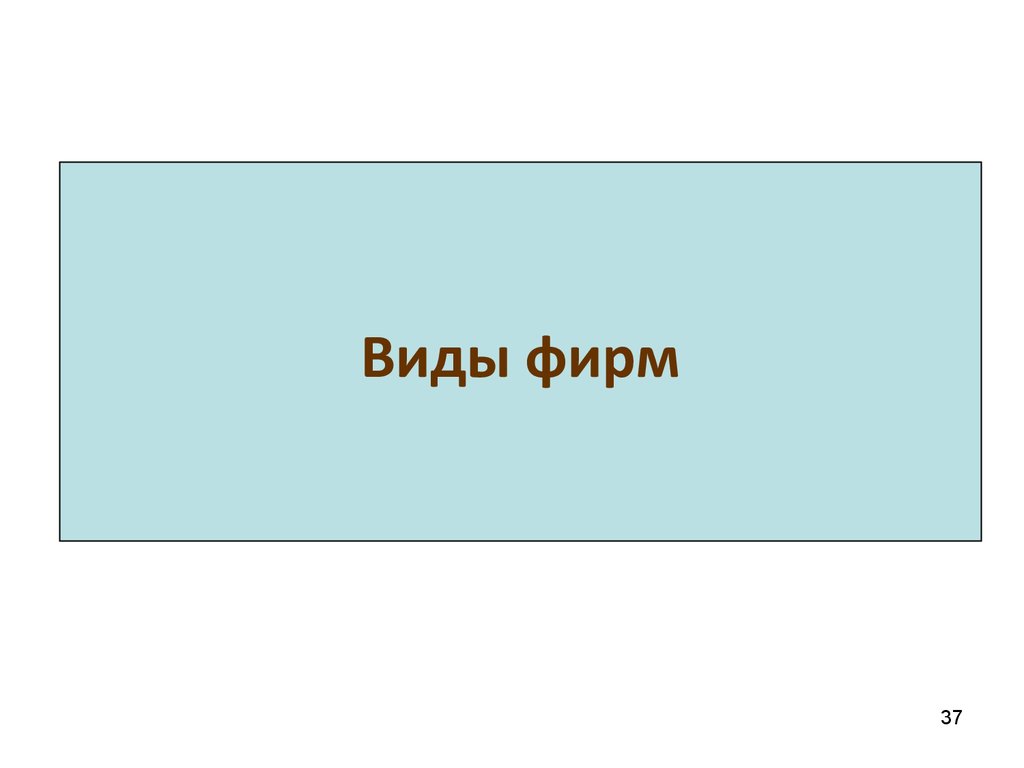 Виды фирм 3