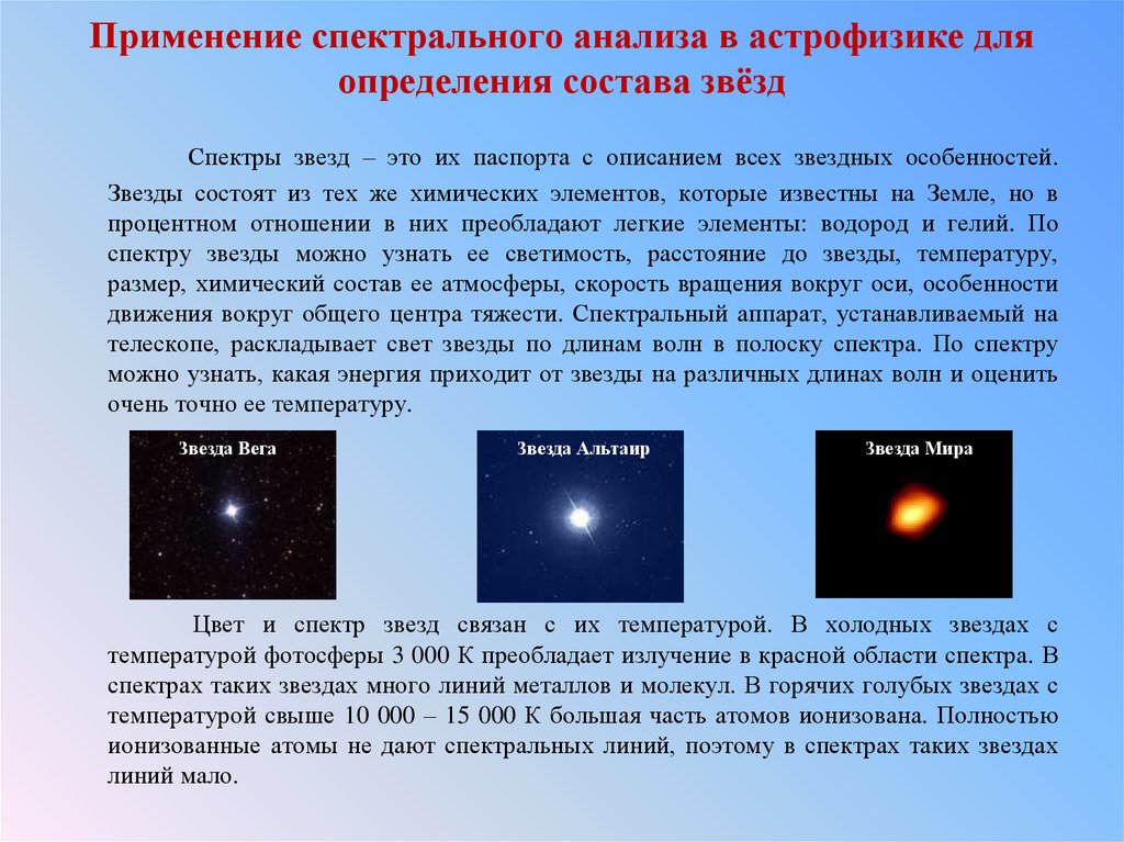 Презентация методы астрофизических исследований 10 класс