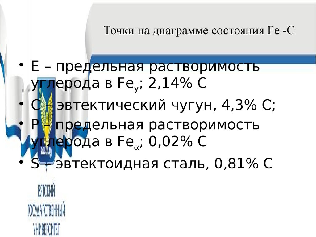 Взаимодействие железа с углеродом