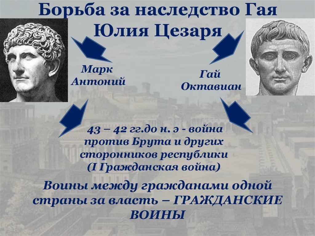 Презентация марк антоний