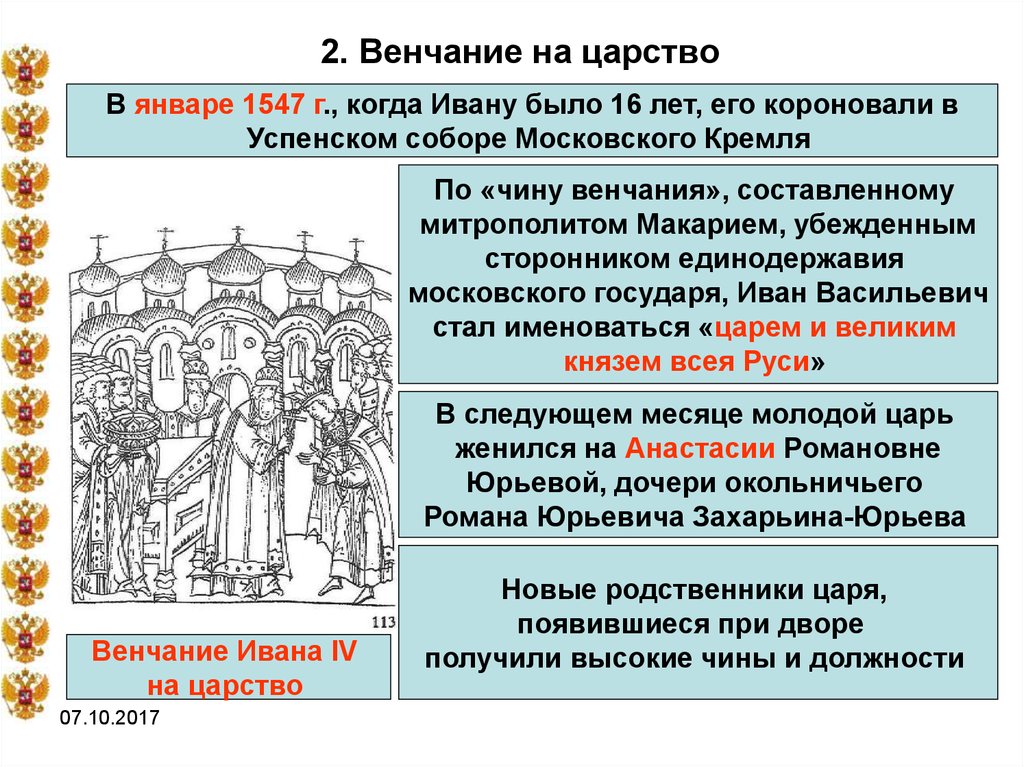 Венчание на царство ивана 4 картинка