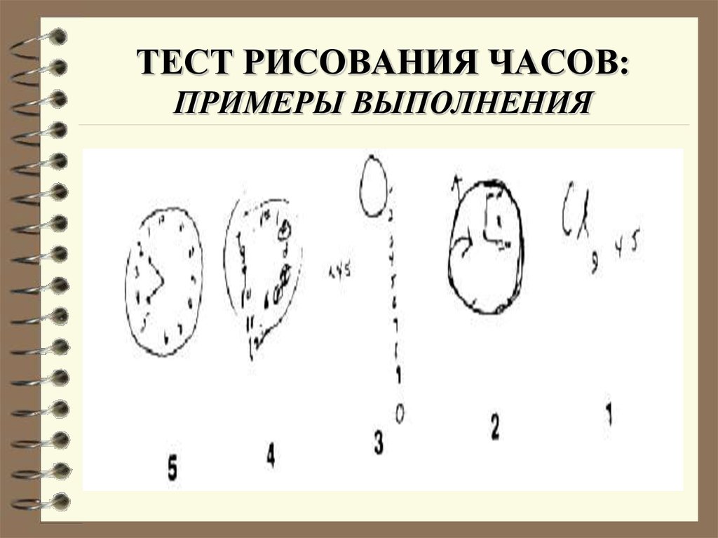 Теста рисования часов