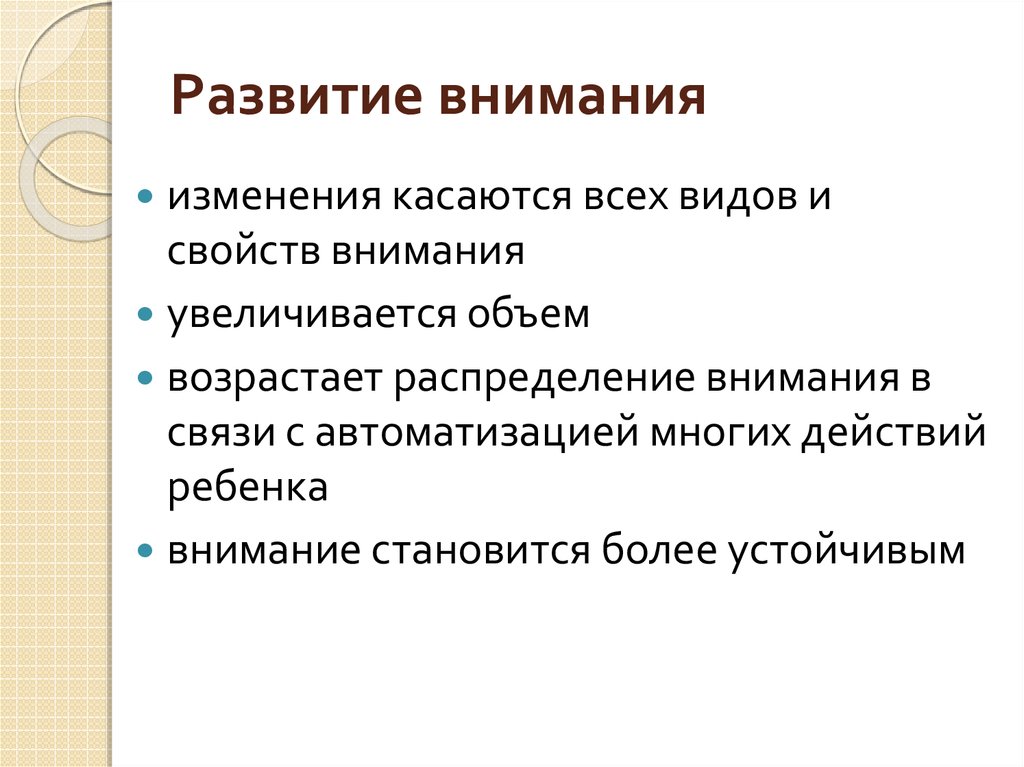 Условия возникновения произвольного внимания