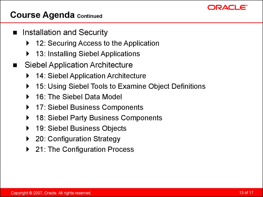 Module1 Siebel 8 0 Essentials Training Online Presentation