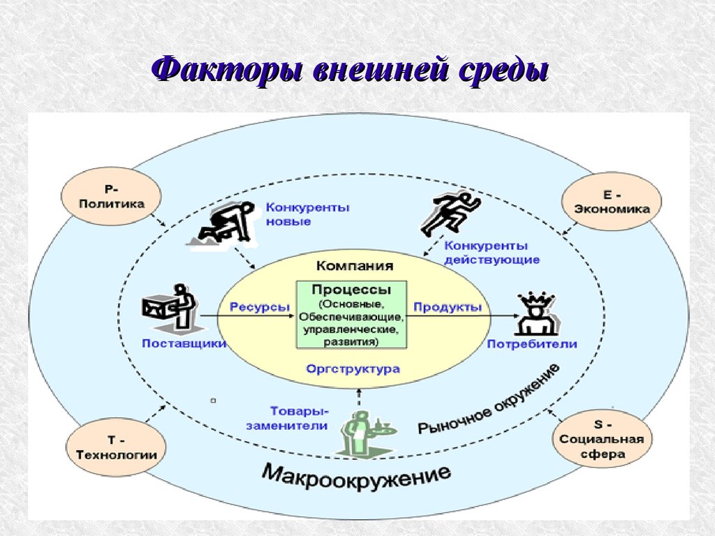 Наибольшее влияние на организацию оказывают