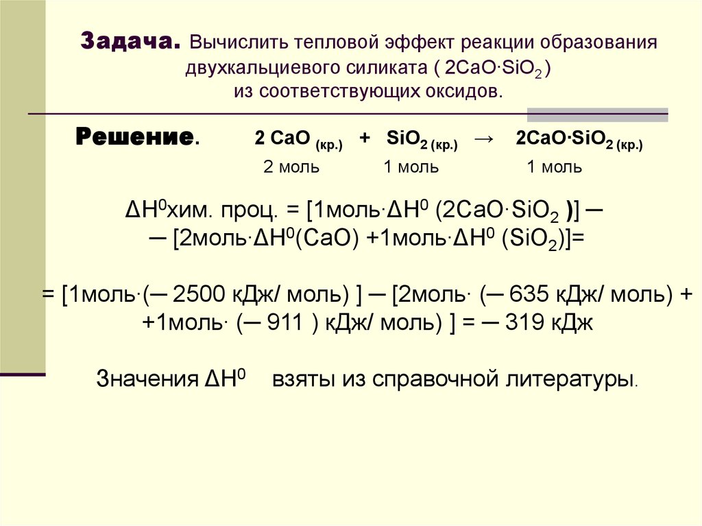 Эффект химической реакции