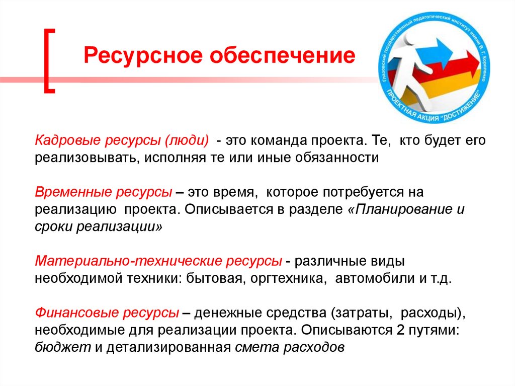 Вид ресурсного обеспечения. Ресурсное обеспечение. Ресурсное обеспечение проекта. Ресурсное обеспечение реализации проекта. Кадровые ресурсы проекта.