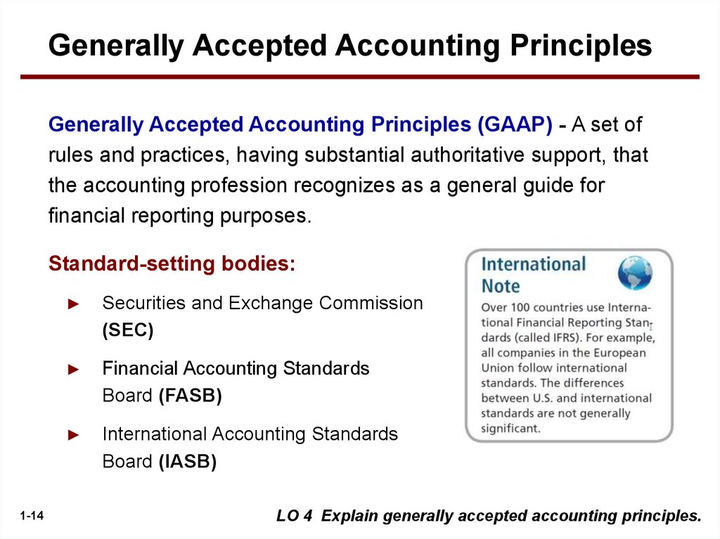 generally accepted accounting principle GAAP