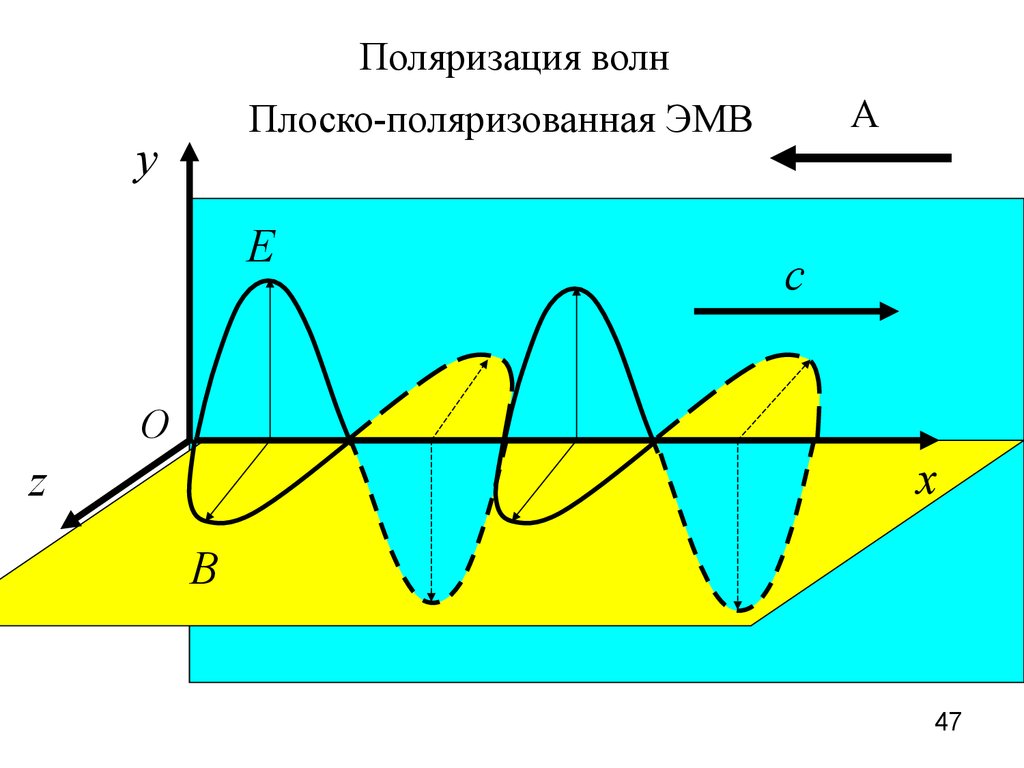 Электрическая магнитная волна. Поляризация электромагнитных волн. Плоско поляризованная электромагнитная волна. Эллиптическая поляризация ЭМВ. Поляризация плоских электромагнитных волн.