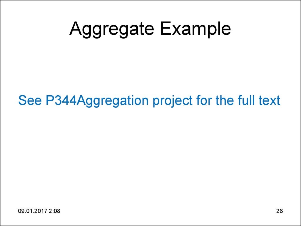 Aggregate Example