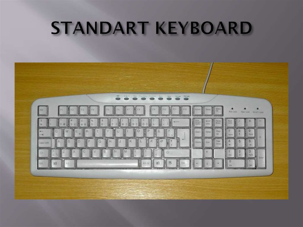 STANDART KEYBOARD