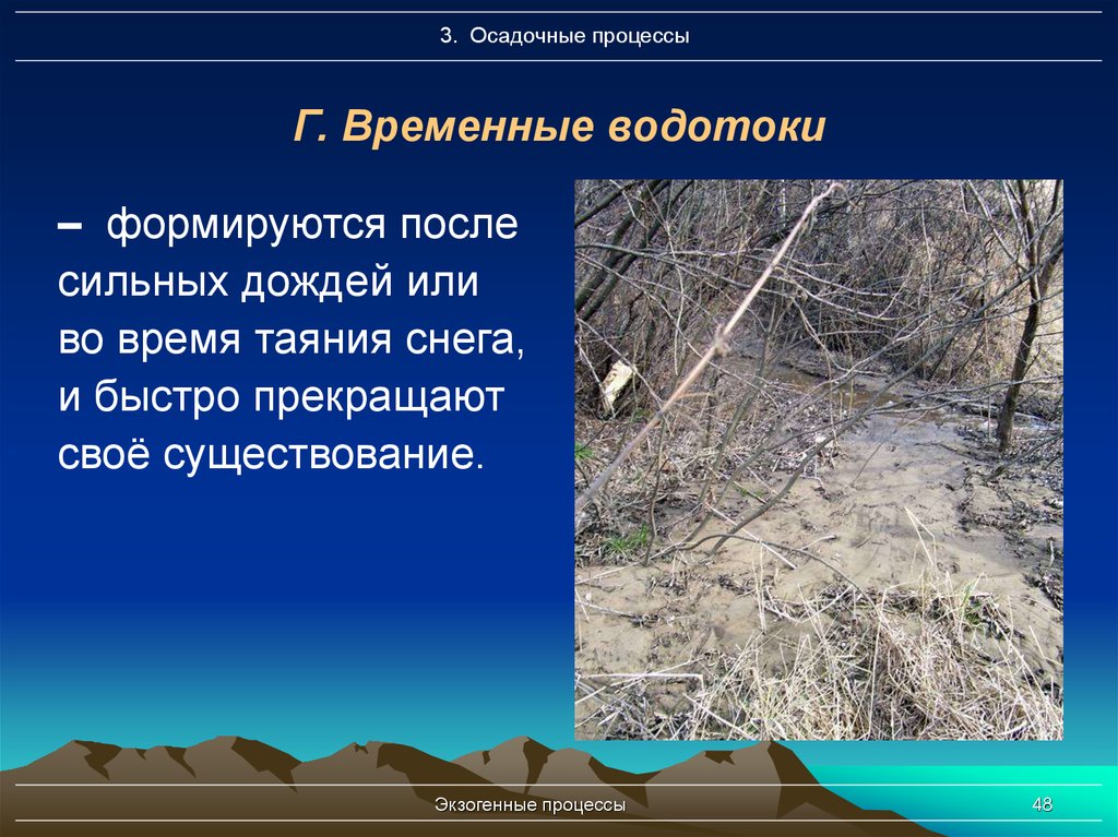 Временные процессы. Временные водотоки. Временные водотоки образуются?. Временные водные потоки. Геологическая деятельность временных водотоков.