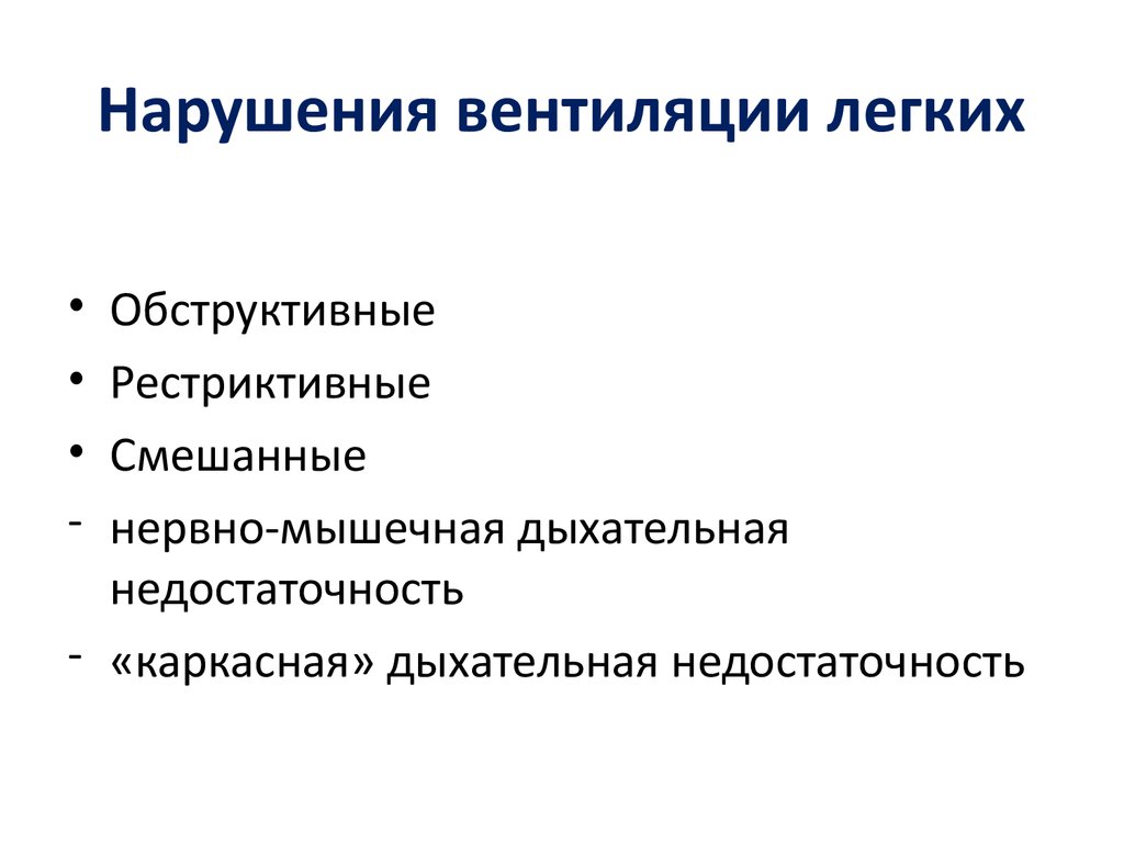 Нарушения перечисленные в. Сущность нарушения вентиляции легких. Нарушение легочной вентиляции проявления. Нарушение вентиляционной функции легких по обструктивному типу. Обструктивный Тип нарушения вентиляции.