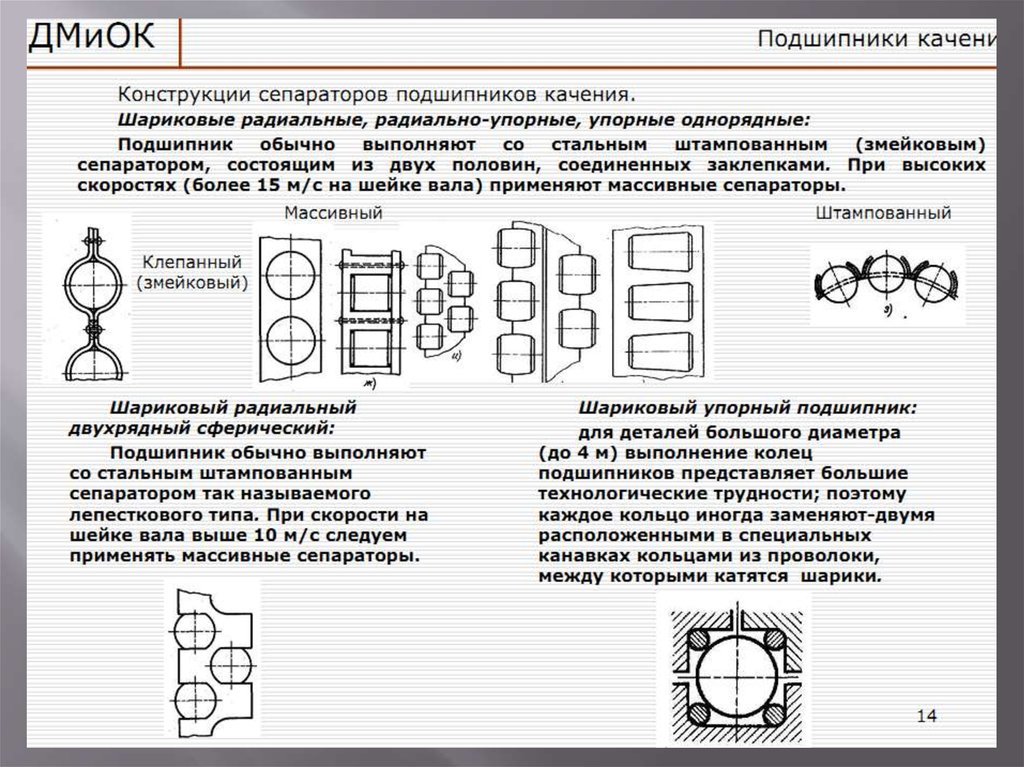 Сепаратор подшипника чертеж