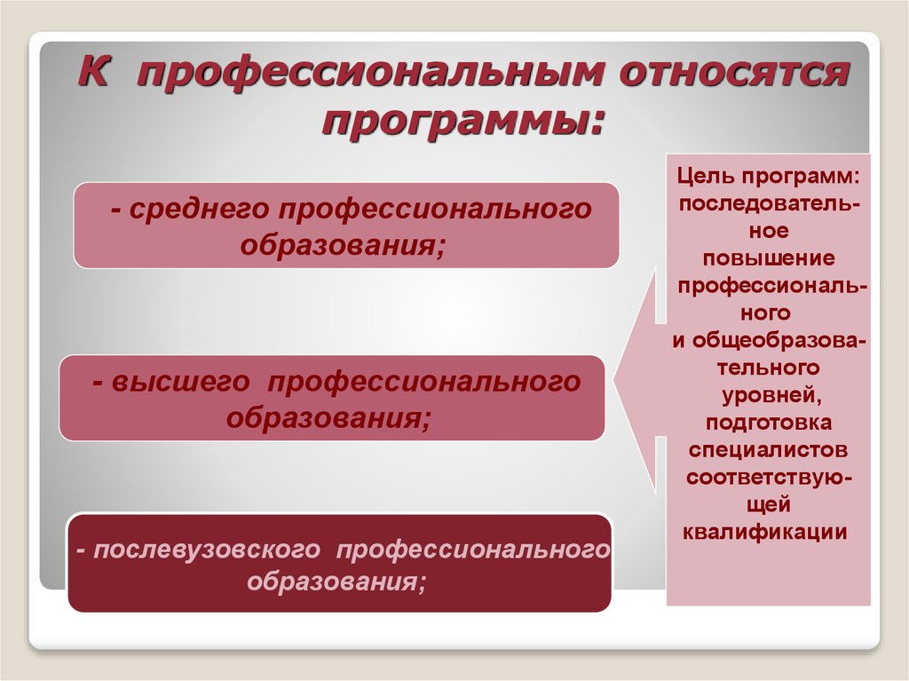 К системе образования относится. К профессиональным относятся программы. Программы профессионального уровня. Профессиональные программы примеры. Прикладные программы профессионального уровня.