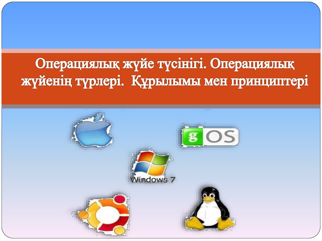 Операциялық жүйе презентация