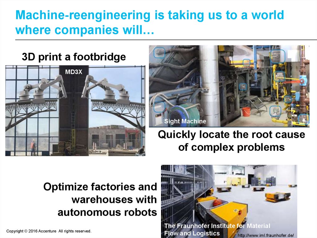 Machine-reengineering is taking us to a world where companies will…