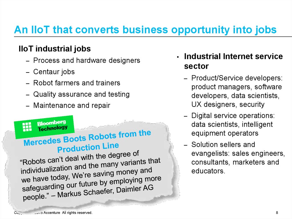 An IIoT that converts business opportunity into jobs