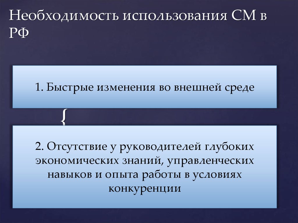 Основной д. Необходимость экономических знаний. Необходимость использования. Пробы с изменением условий внешней среды. Необходимость использования или необходимость в использовании.