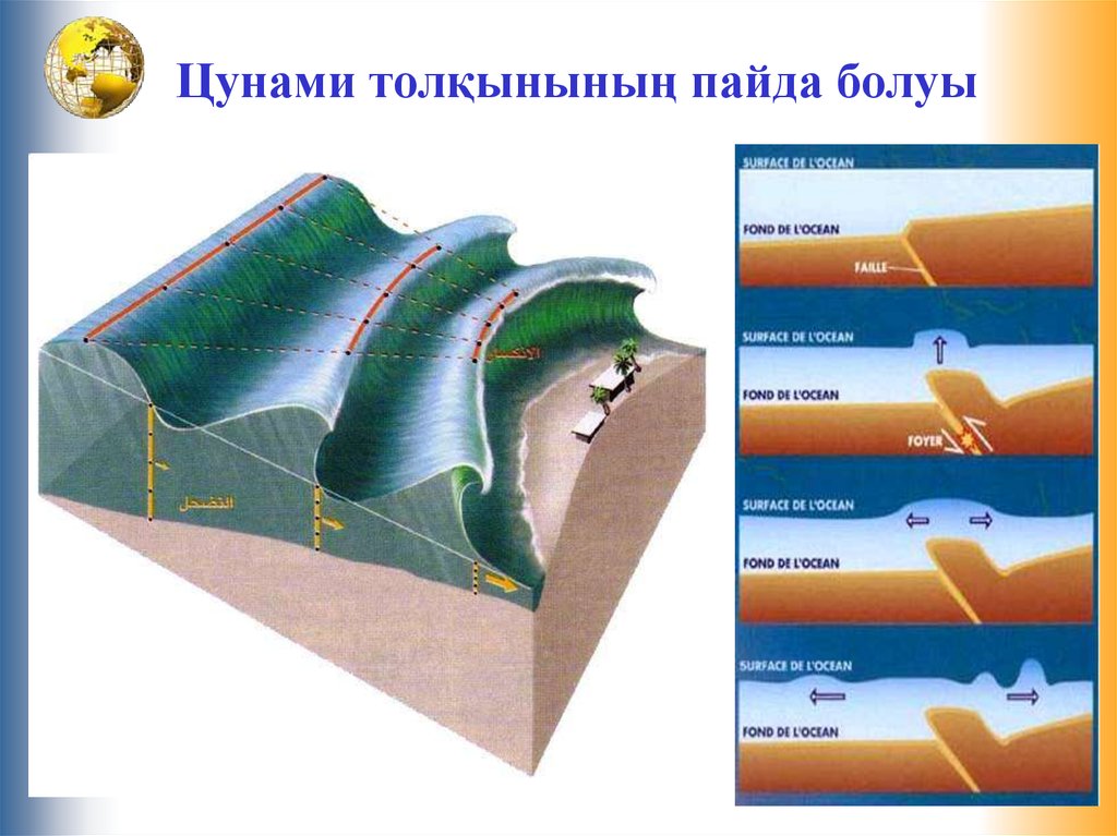 Цунами схема возникновения