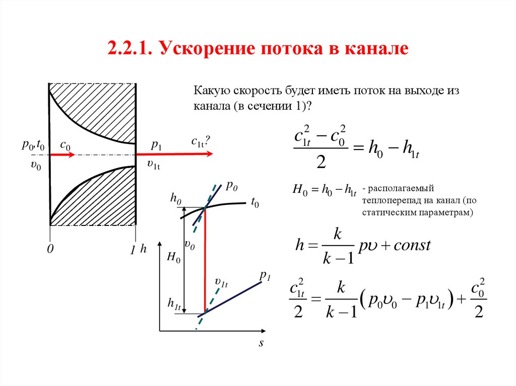 1 ускорение. Ускорение потока. Сопротивление ускорения потока. Ускорения потока жидкости. Располагаемый теплоперепад.