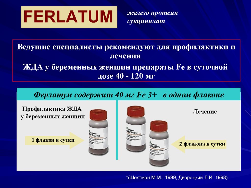 Лечение железодефицитной анемии у женщин препараты схема лечения