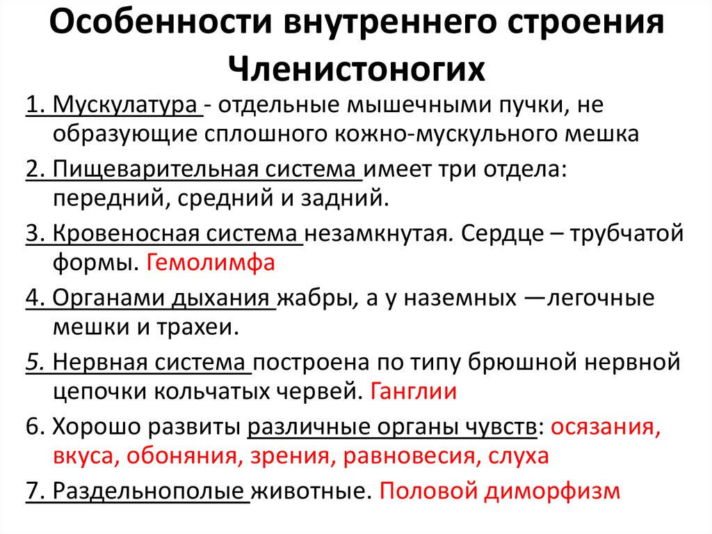 Используя рисунок 83 на странице 108 охарактеризуйте особенности внешнего строения членистоногих