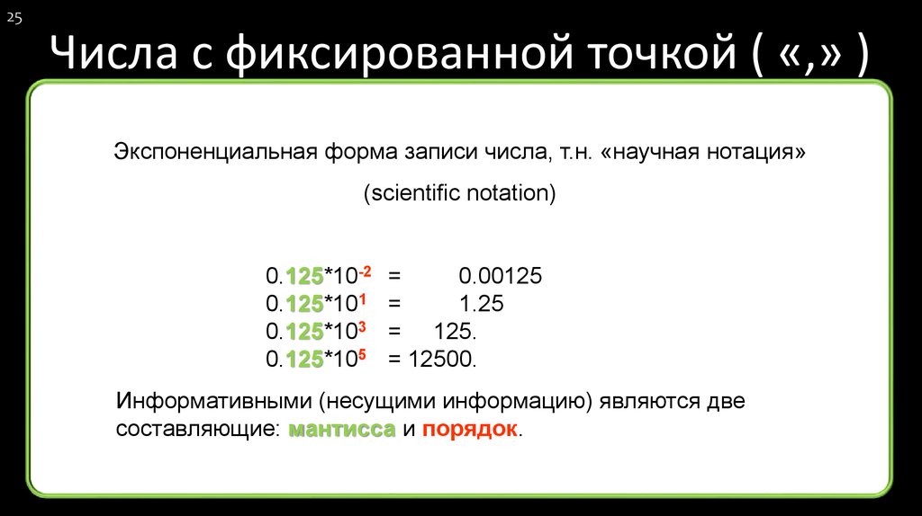 Числа с е в обычные