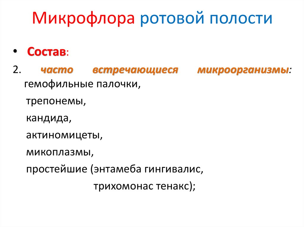 Постоянная микрофлора